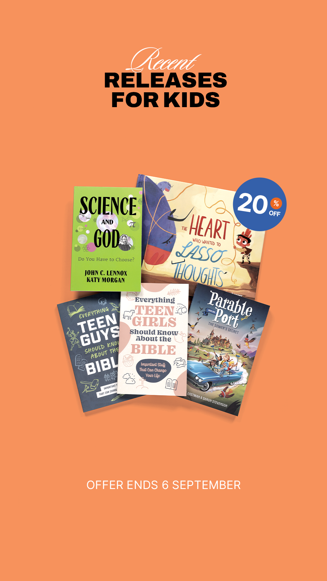 20% Off Recent Releases for the Kids