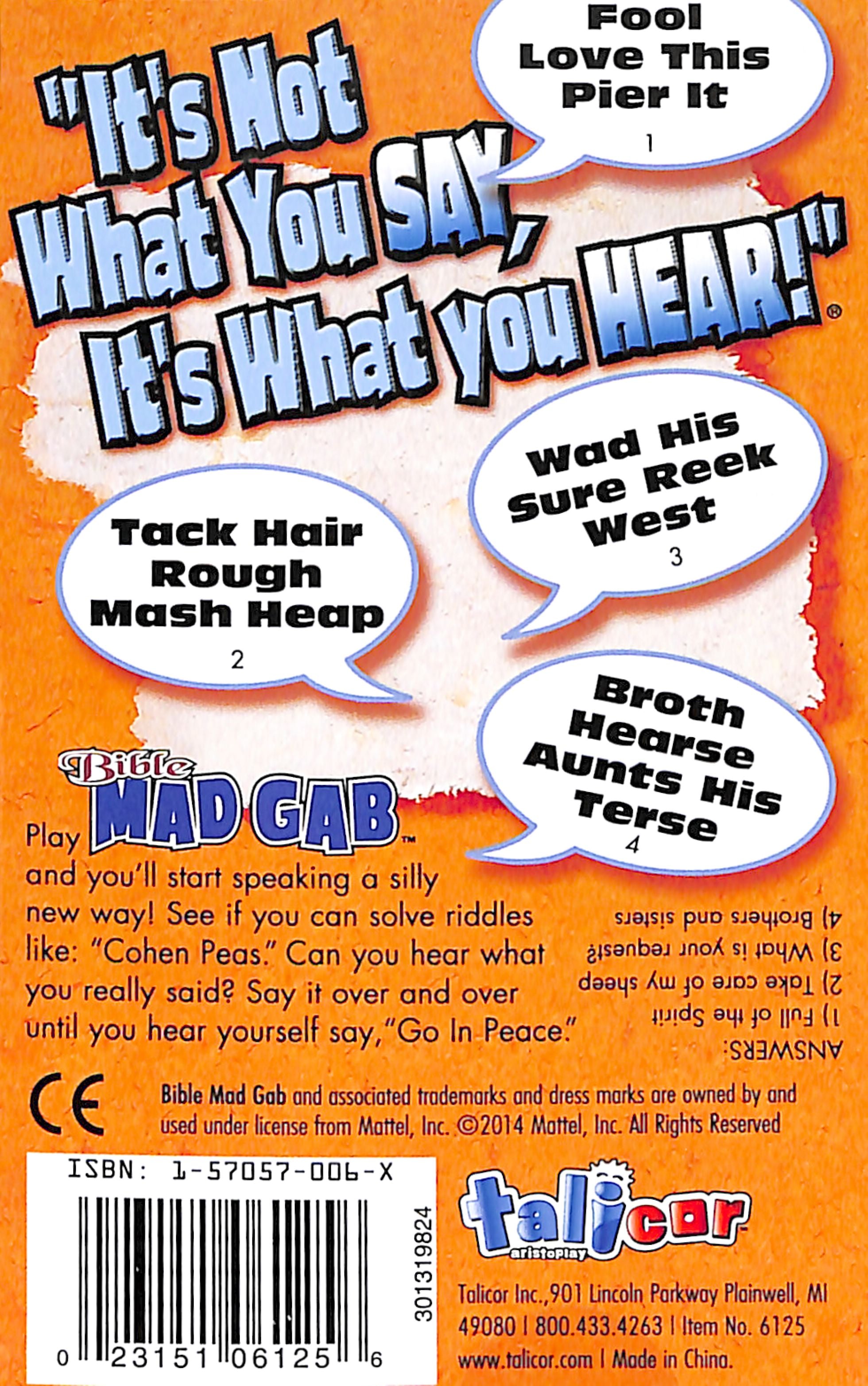 Card Game: Bible Big Deal Mad Gab