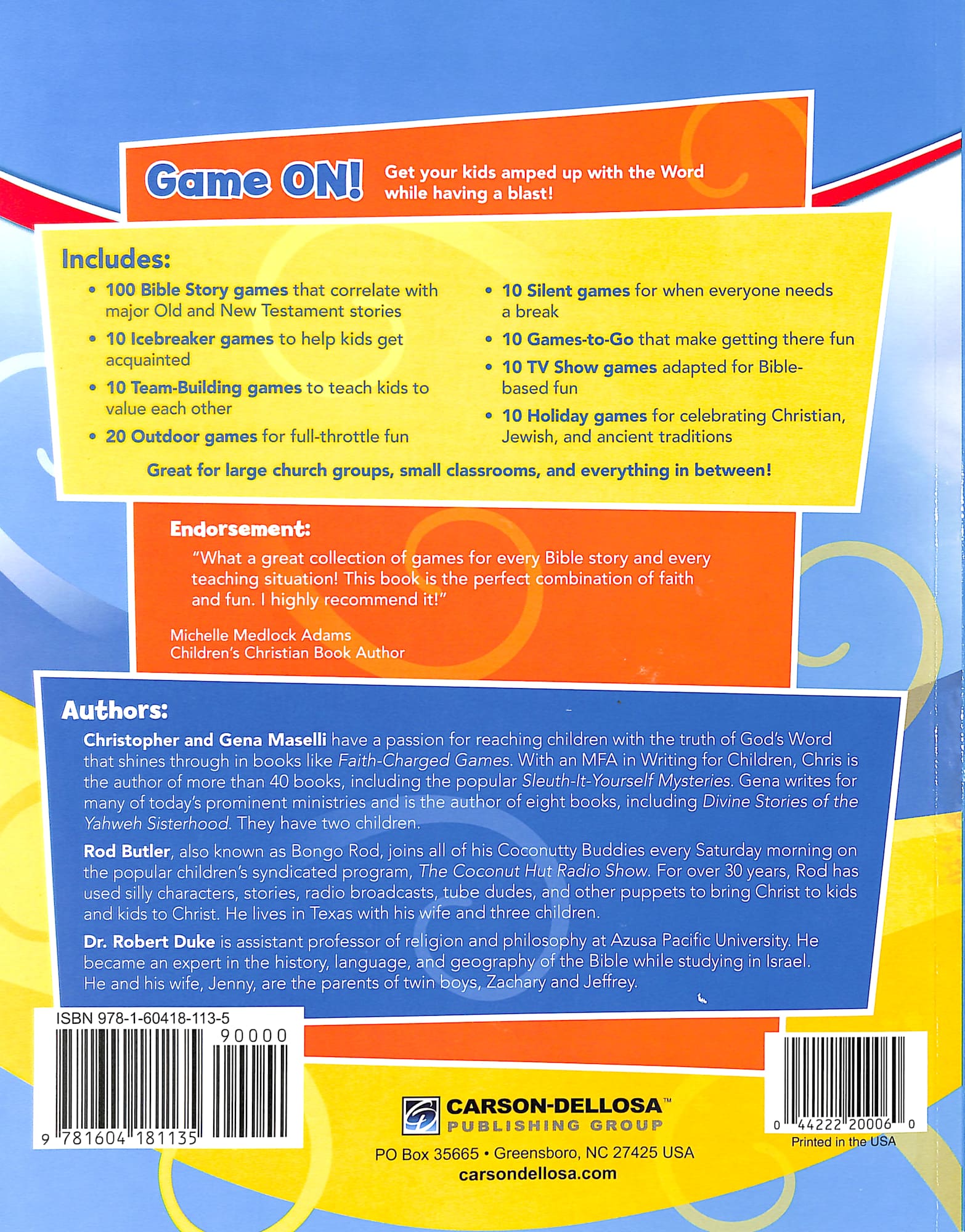 180 Faith-Charged Games For Children's Ministry (Elementary)