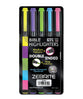 Zebrite Wet Double Ended Bible Highlighter Set of 5, Caution Might Bleed Through