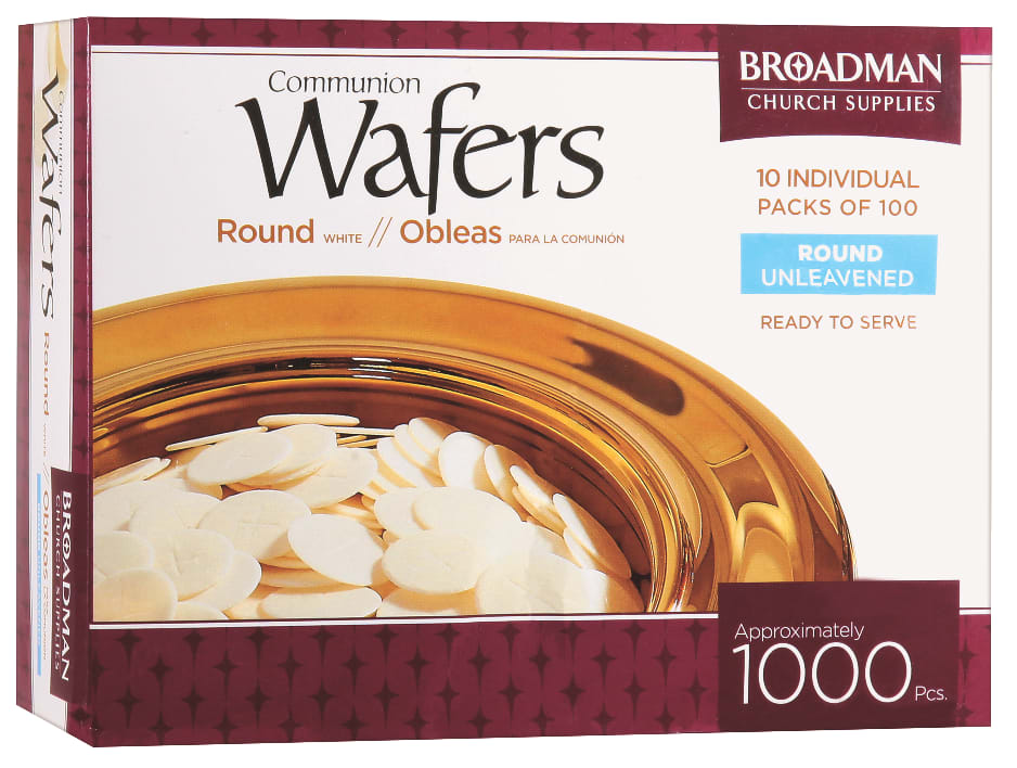 Communion Bread 1000 Wafers 1 1/8" Round