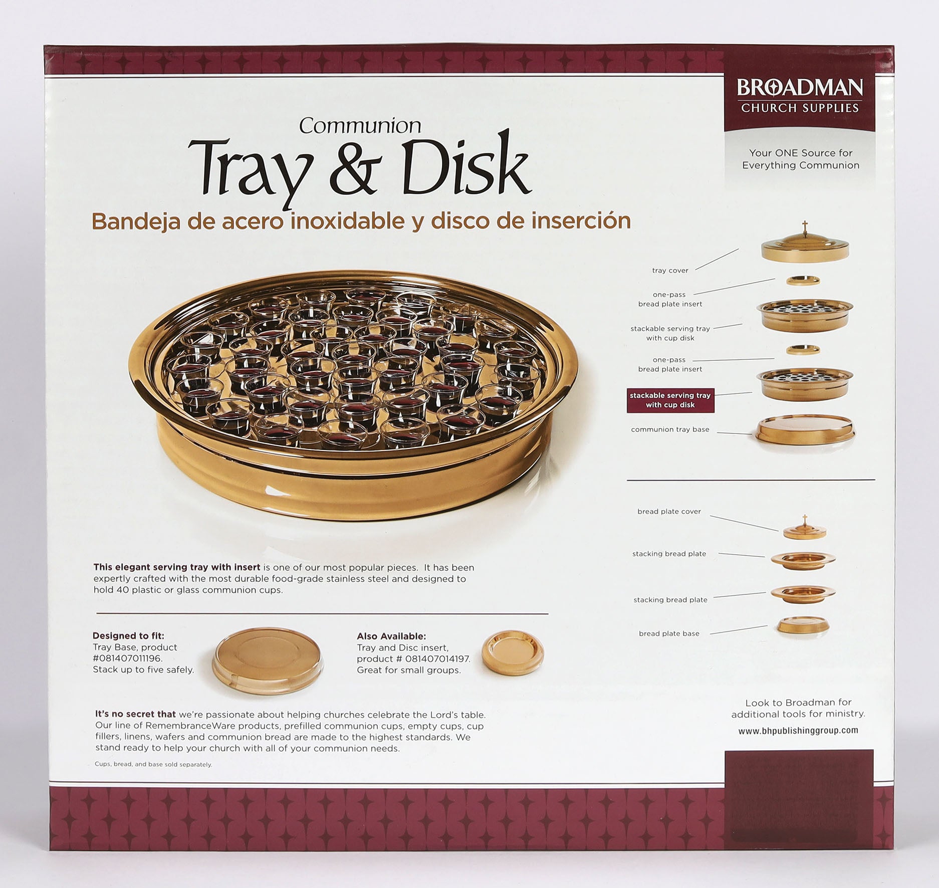 Communion Tray and Disc: Brass