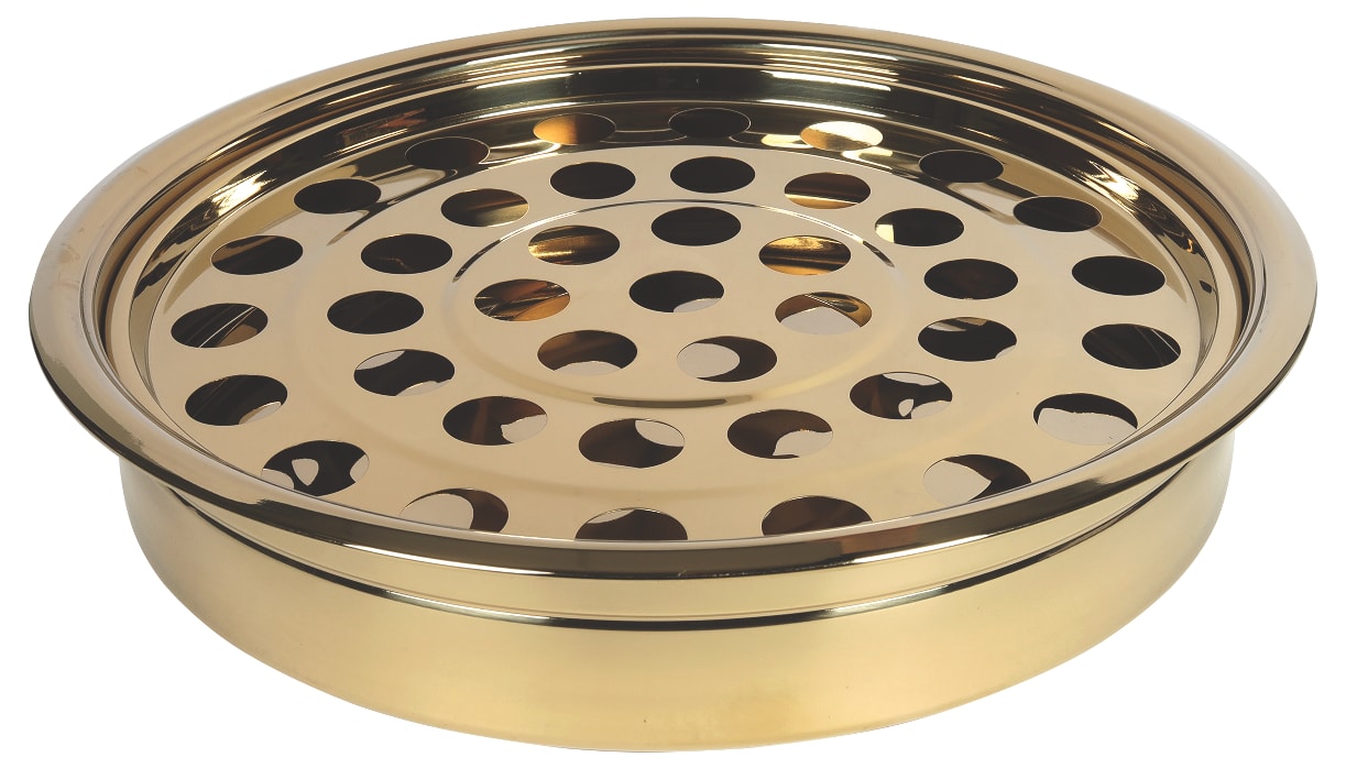 Communion Tray and Disc: Brass