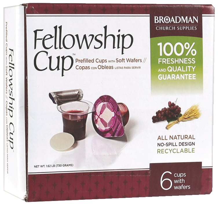 Communion: Fellowship Cup, Filled Cup and Wafer (Box Of 6)