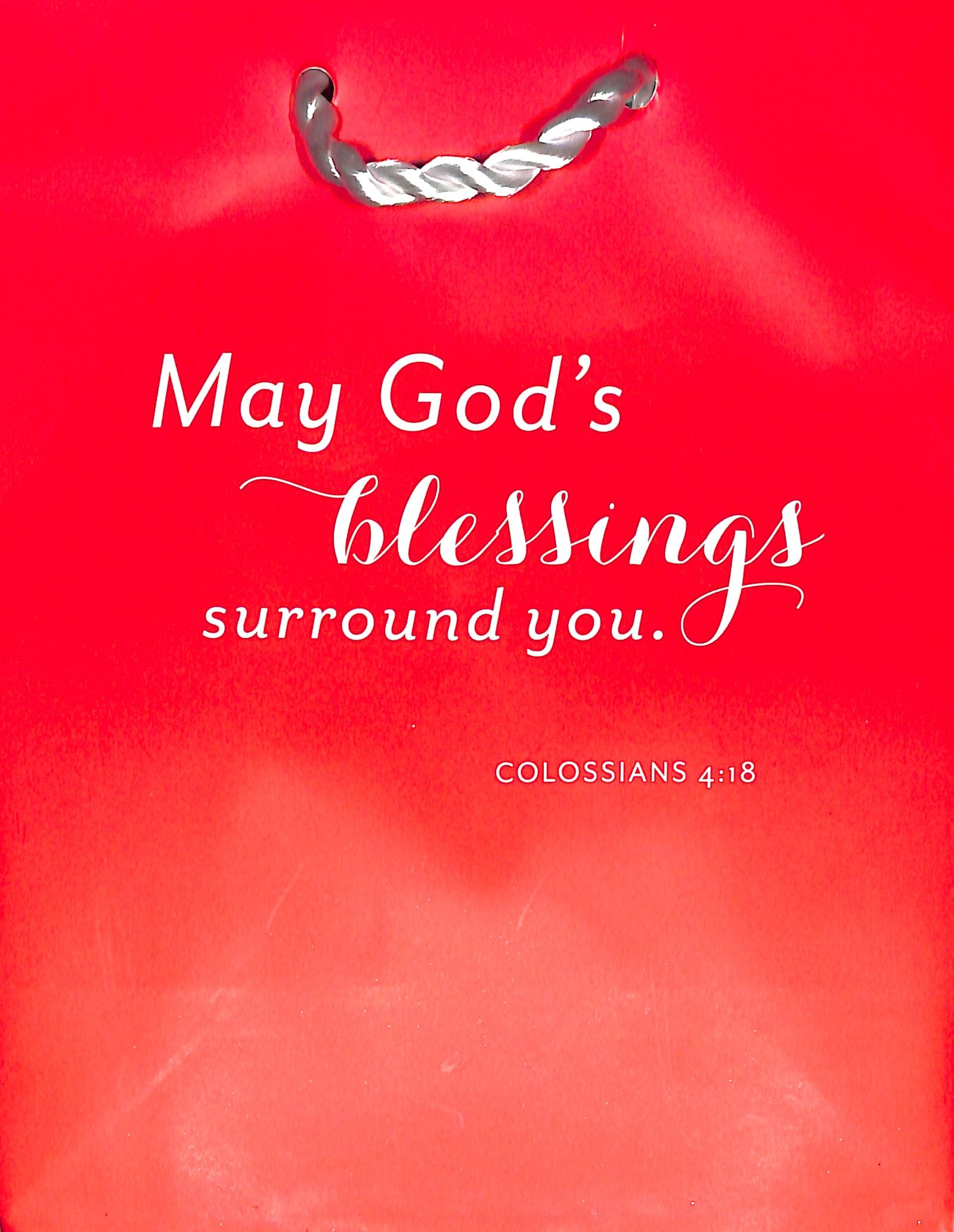 Value Gift Bag Small: Red (Colossians 4:18 Tlb)