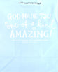Value Gift Bag Large: Light Baby Blue (Psalm 139:14 Niv)