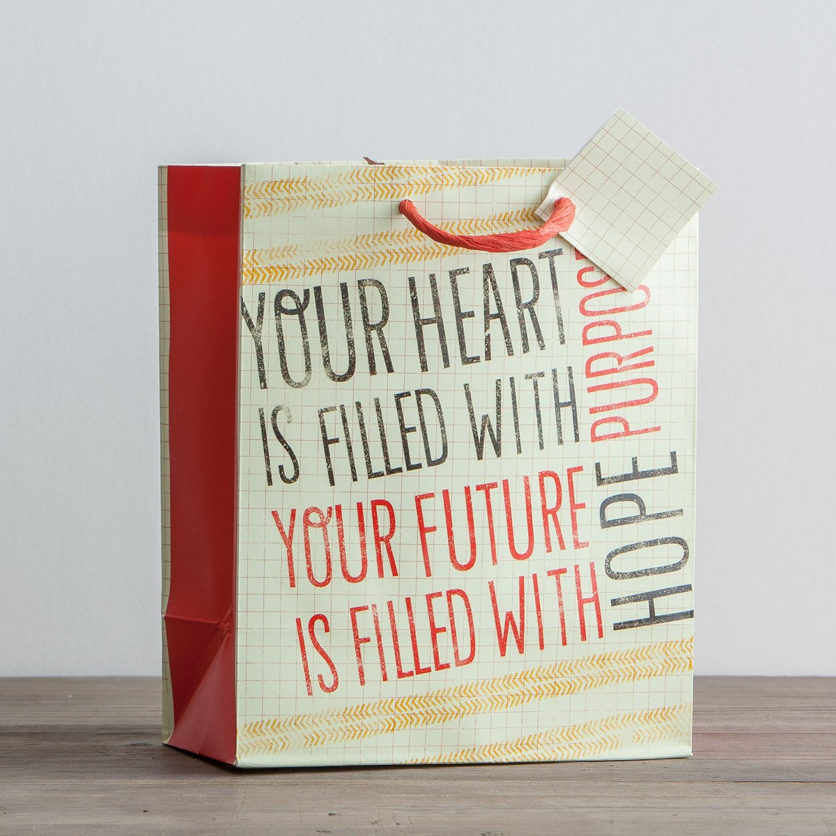 Gift Bag Medium: Purpose and Hope (Incl Tissue Paper & Gift Tag)