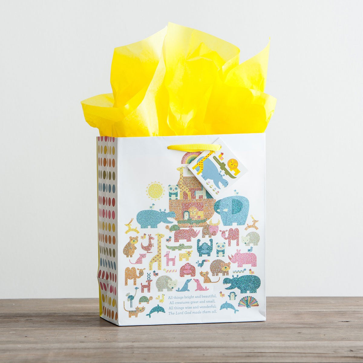 Gift Bag Medium: Noah's Ark (Incl Tissue Paper & Gift Tag)