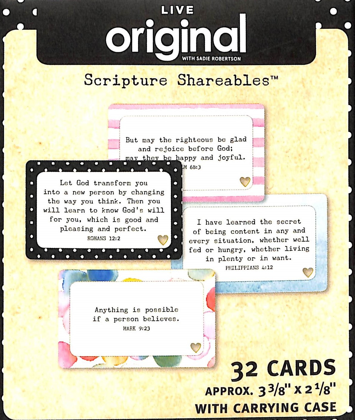 Scripture Shareables: Live Original (Sadie Robertson Gift Products Series)