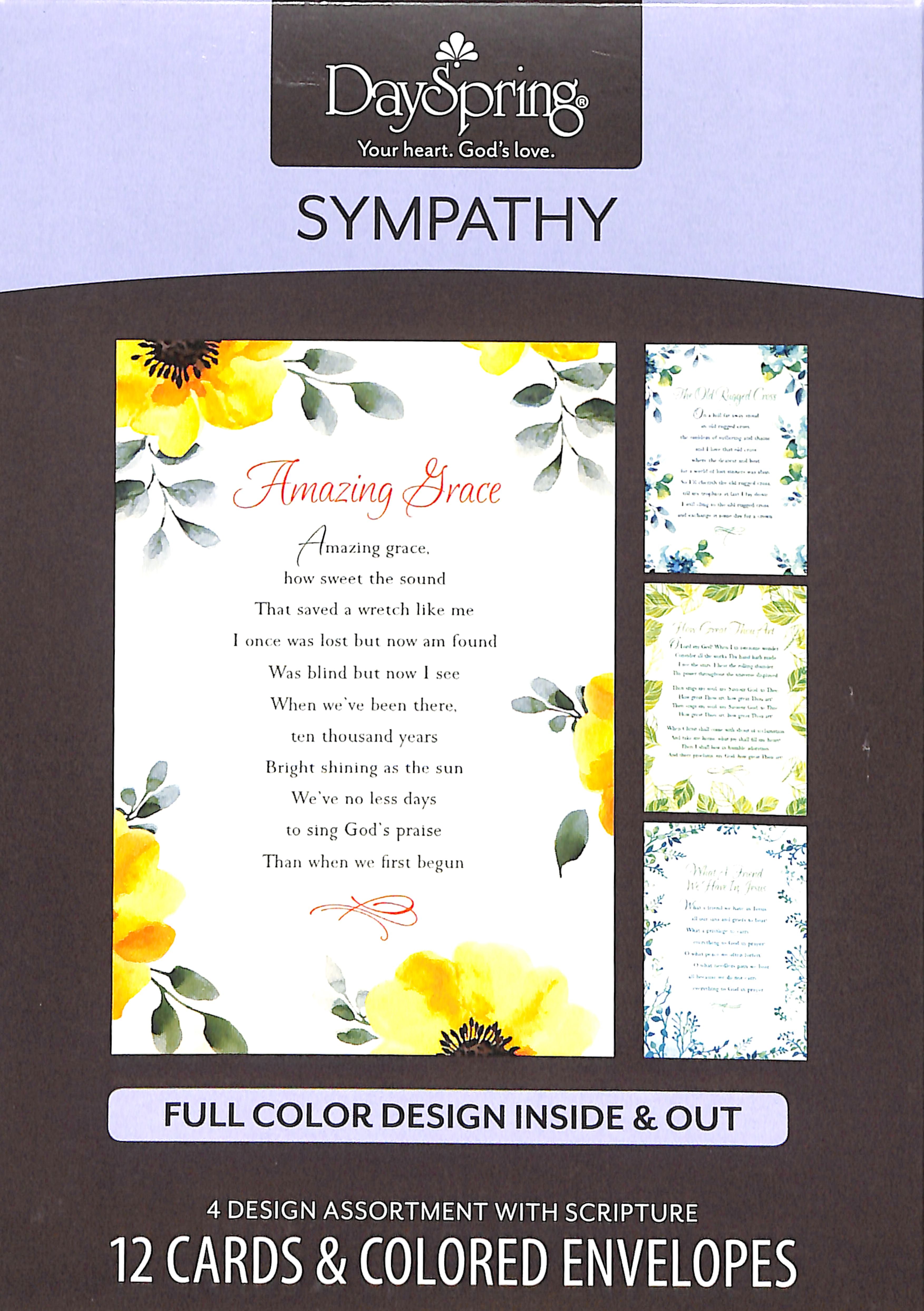 Boxed Cards Sympathy: Sympathy Hymns