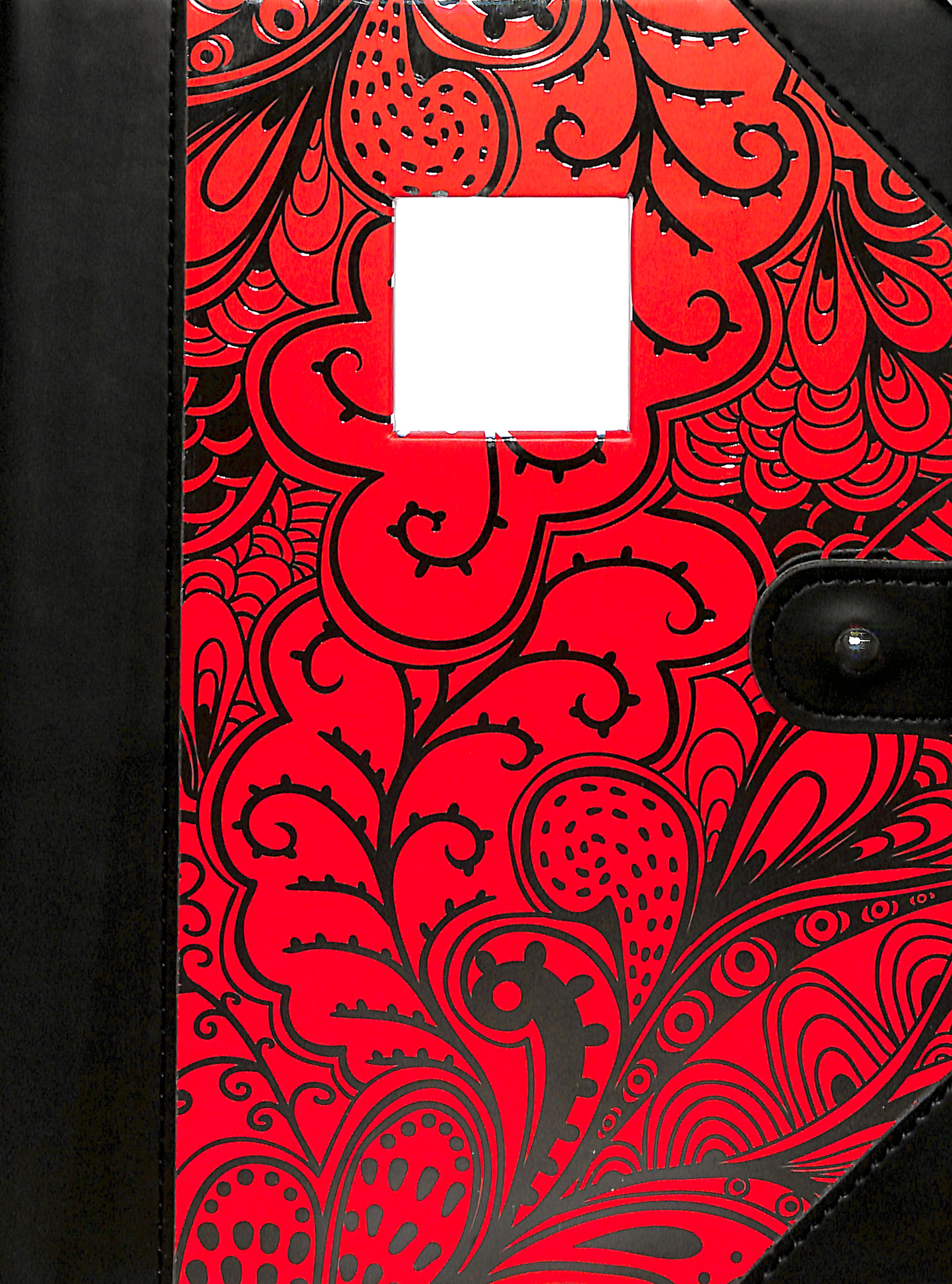 Premium Journal: Monogram With Foil Processed Letters on Cover, Die-Cut Window on Cover
