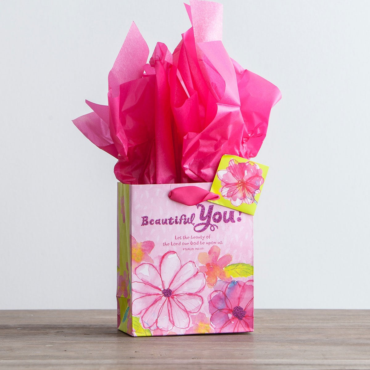 Gift Bag Small: Beautiful You Birthday (Incl Two Sheets Tissue Paper & Gift Tag)