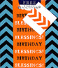 Gift Bag Small: Birthday Blessings (Incl Two Sheets Tissue Paper & Gift Tag)
