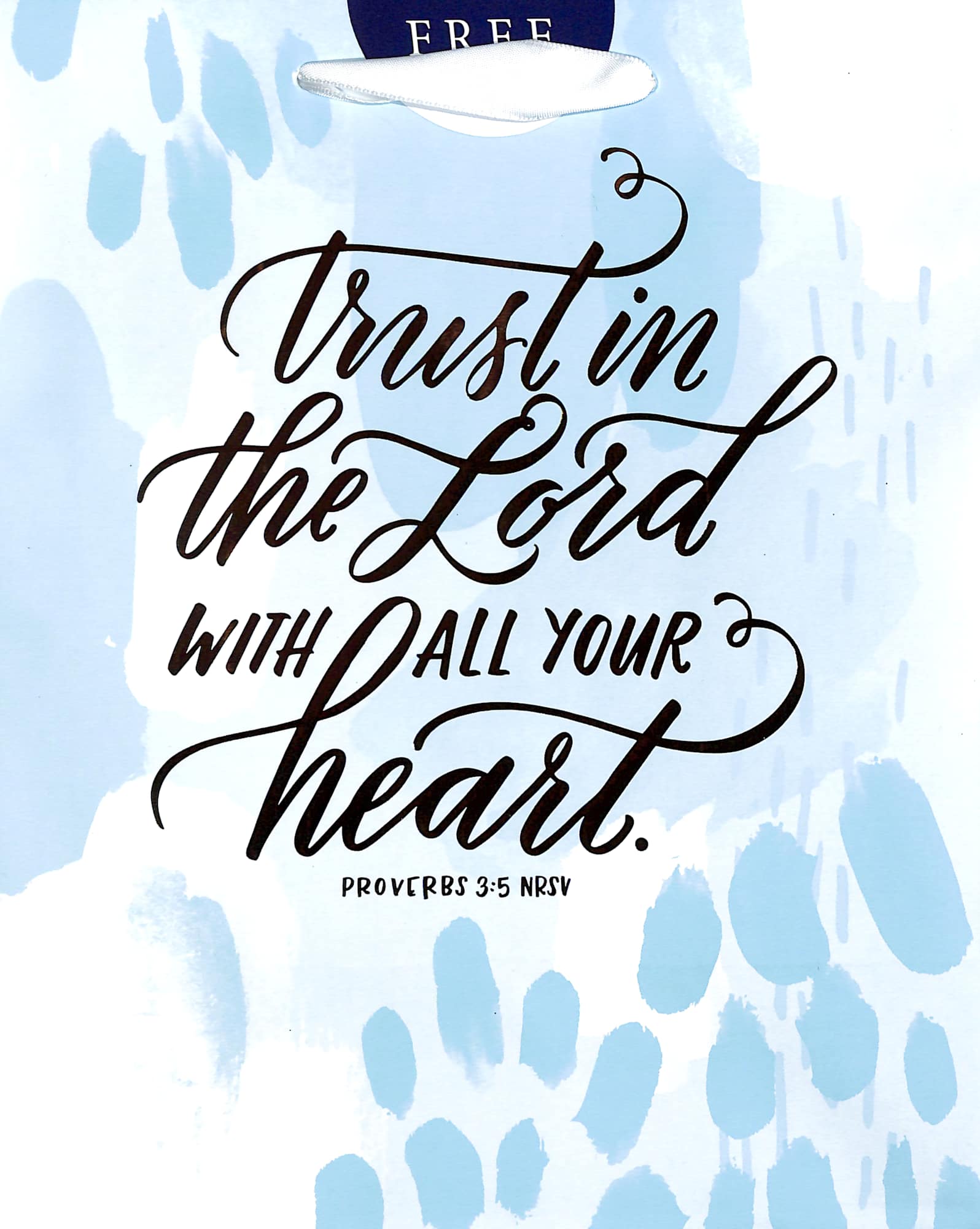 Gift Bag Medium: Trust in the Lord (Incl Two Sheets Tissue Paper & Gift Tag)