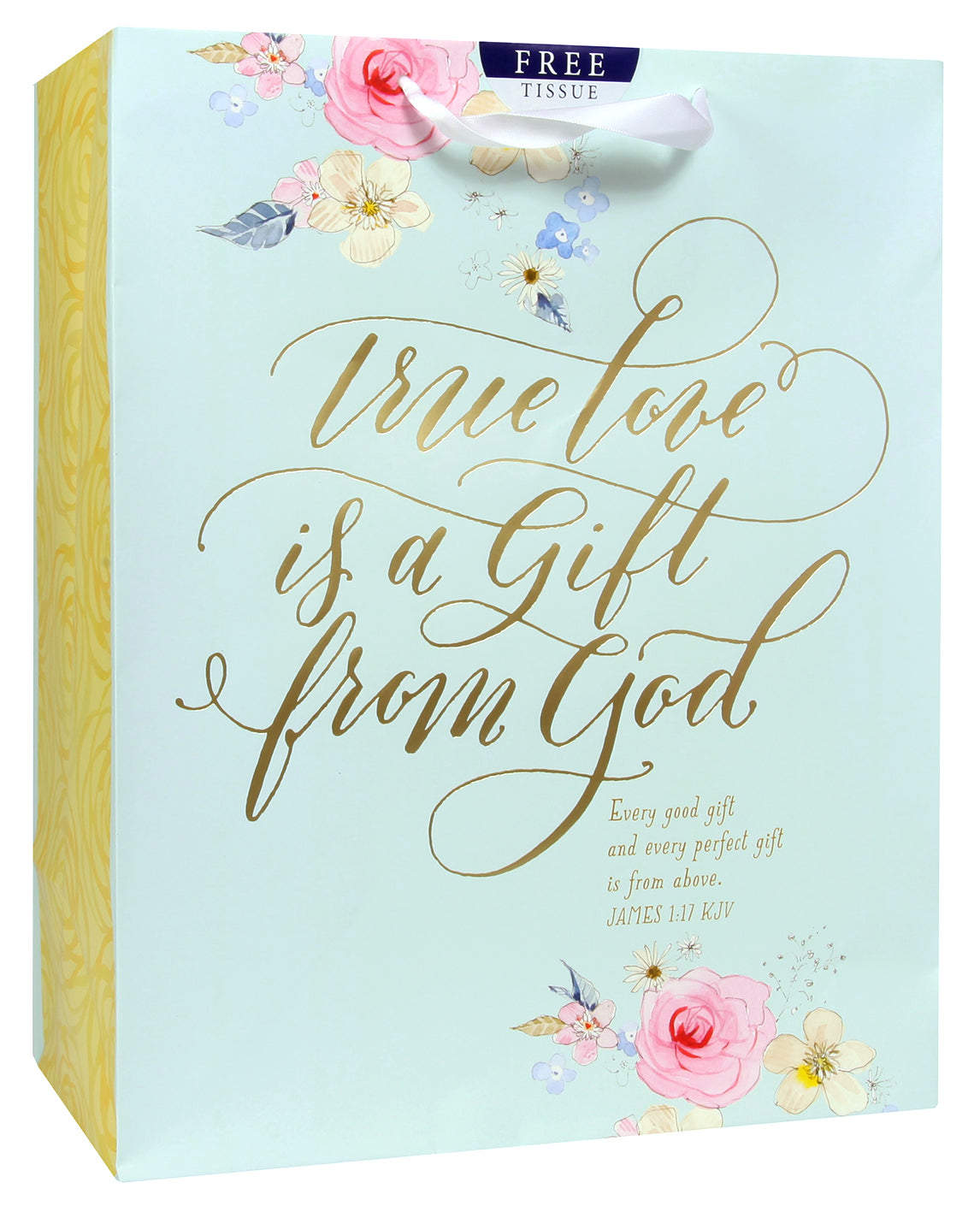 Gift Bag Large: True Love is a Gift (Incl Two Sheets Tissue Paper & Gift Tag)