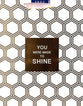Gift Bag Large: Gold Hexies, You Were Made to Shine (Incl Two Sheets Tissue Paper)