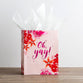Gift Bag Medium: Oh Yay, Pink Floral (Incl Two Sheets Tissue Paper & Gift Tag)