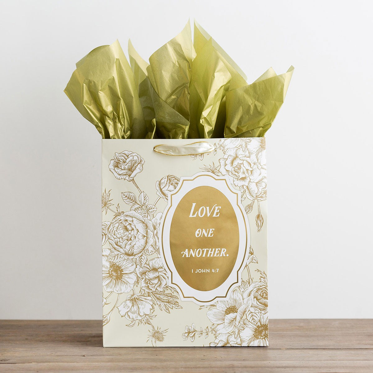 Gift Bag Large: Love One Another (Incl Two Sheets Tissue Paper & Gift Tag)