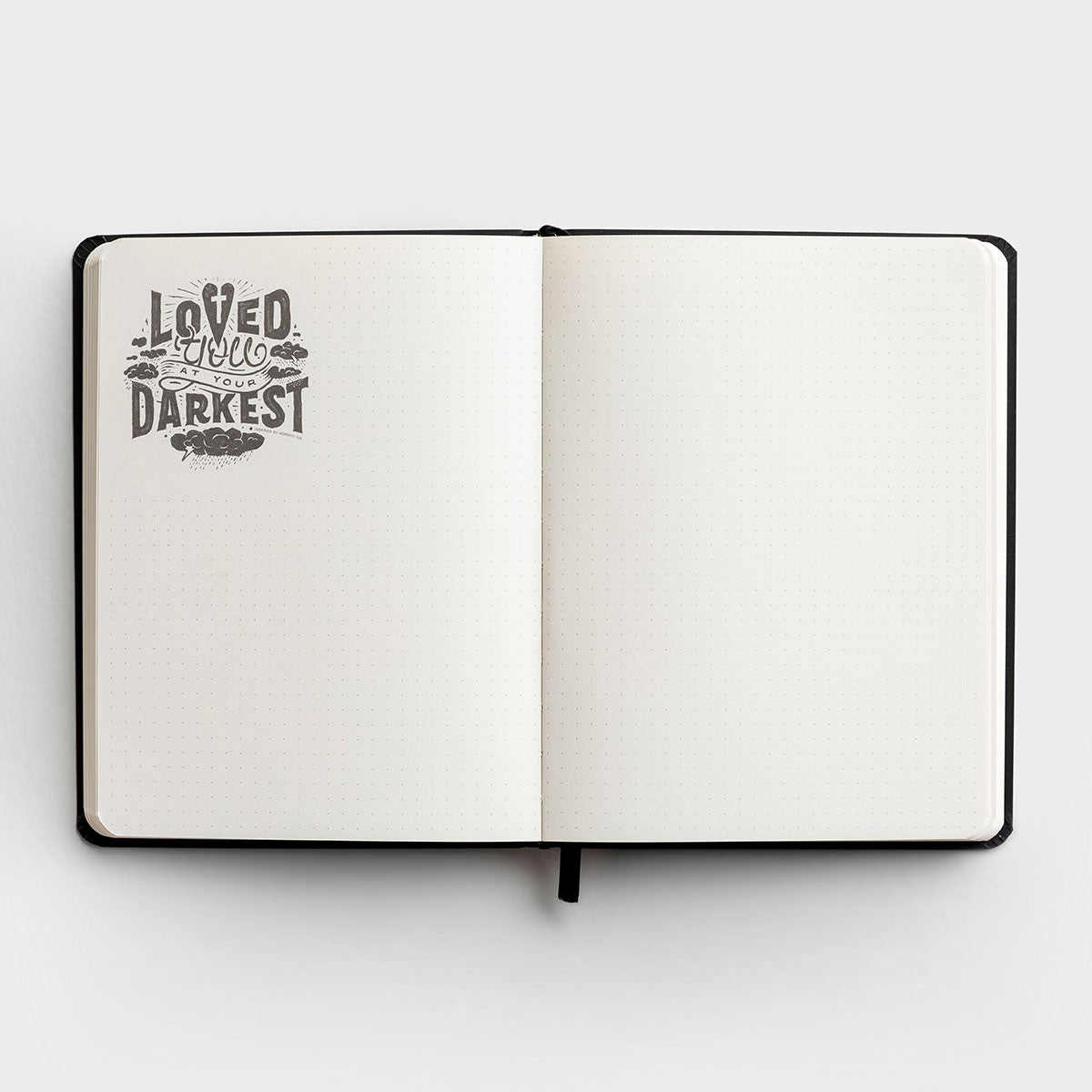 Signature Journal: Think on These Things, Black/White