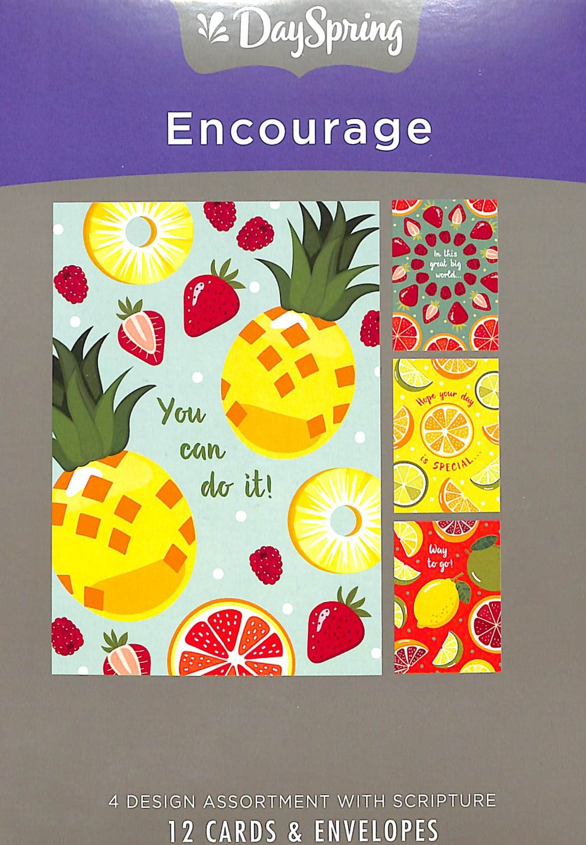 Boxed Cards Encourage: Citrus Illustrations