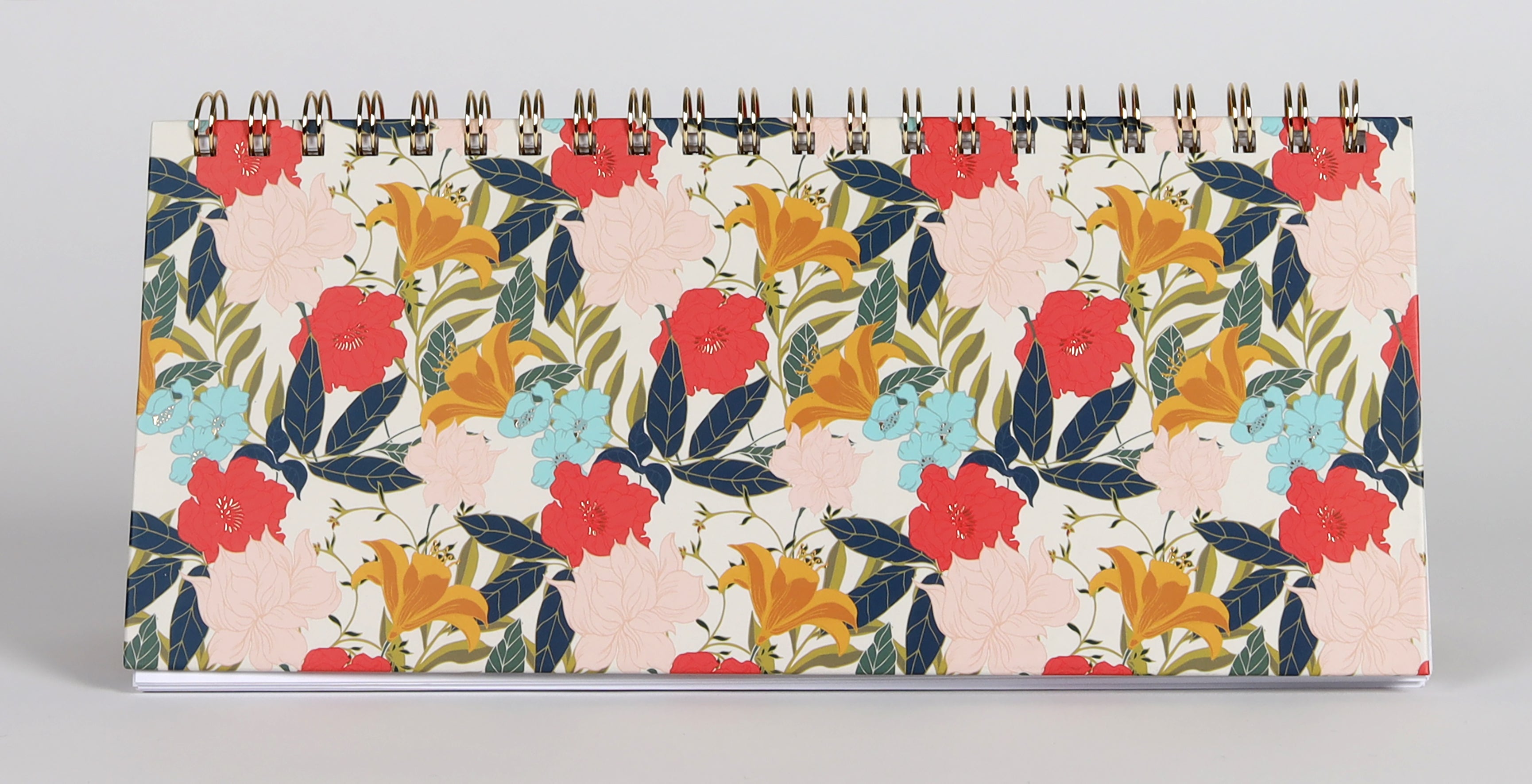 Undated 12-Month Desktop Diary/Planner: Floral Design