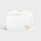 Wood Folder Holder : Live in Love, White With Gold Accents, 3 Slots (Mdf) (Candace Collection)