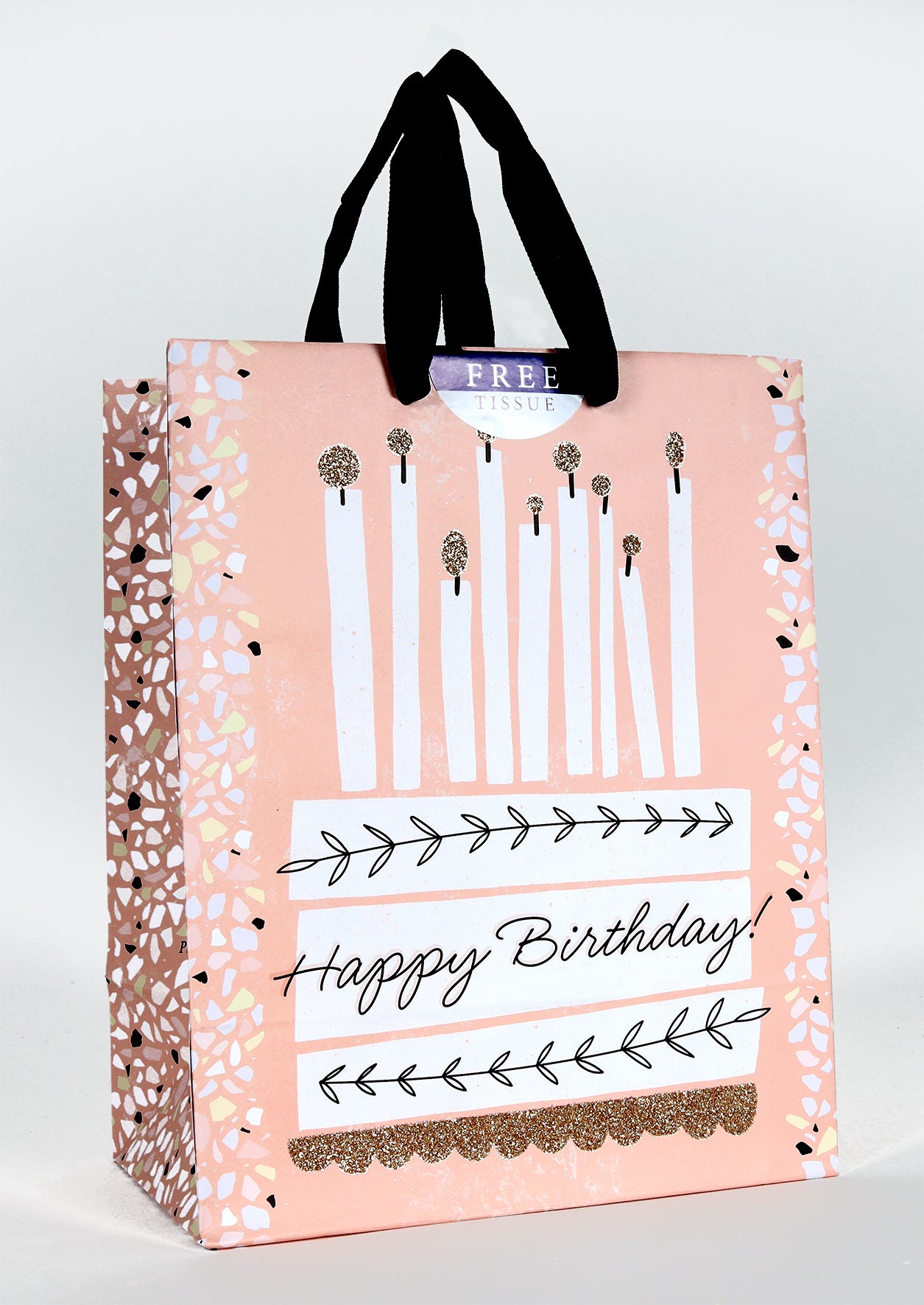 Gift Bag Medium: Happy Birthday, Cake (Psalm 118:24 Mssg)