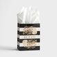 Gift Bag Medium: Mr & Mrs Monochrome Stripe (Sos 3:4 Niv)