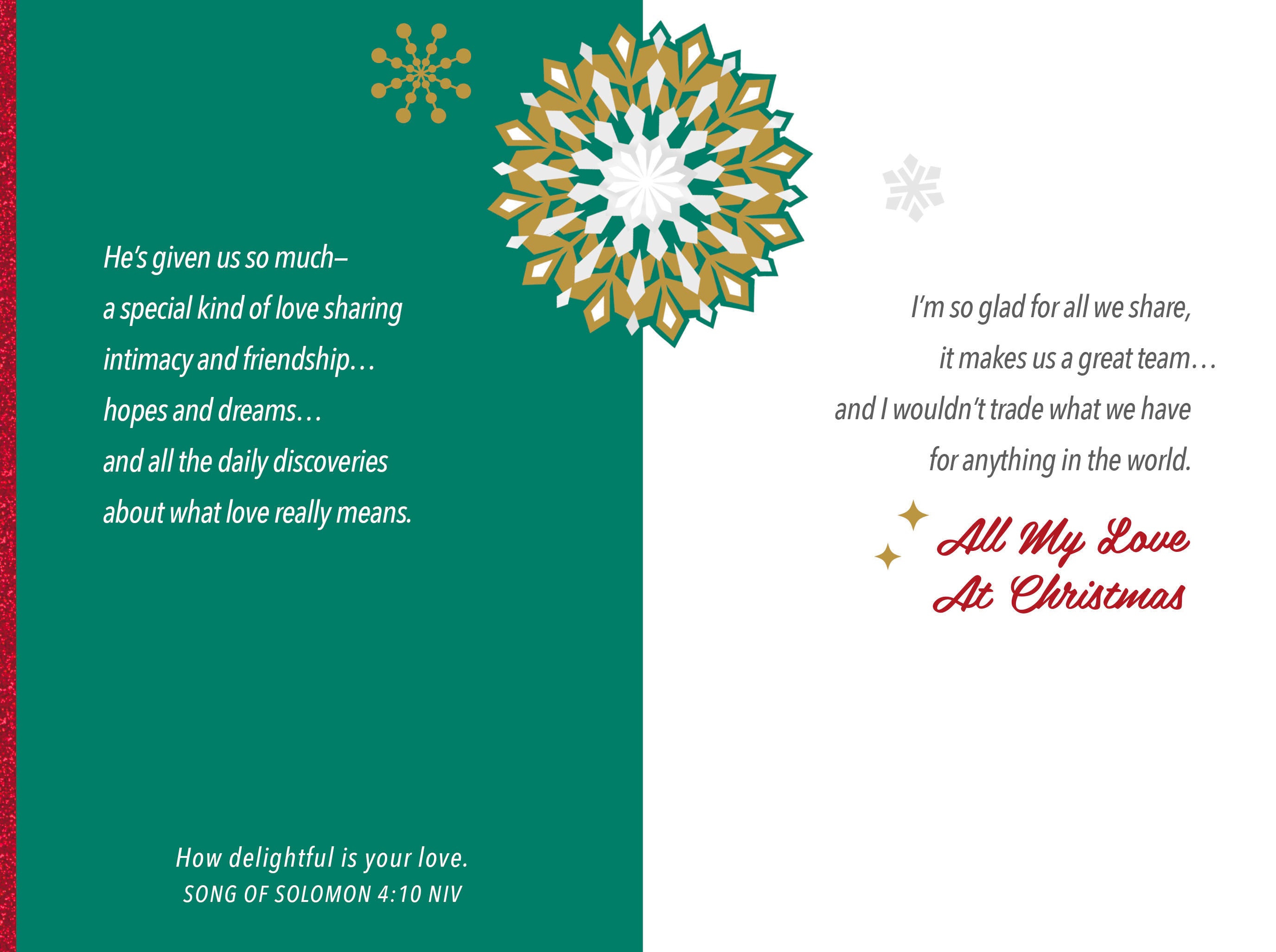 Christmas Cards (Single Card): Husband