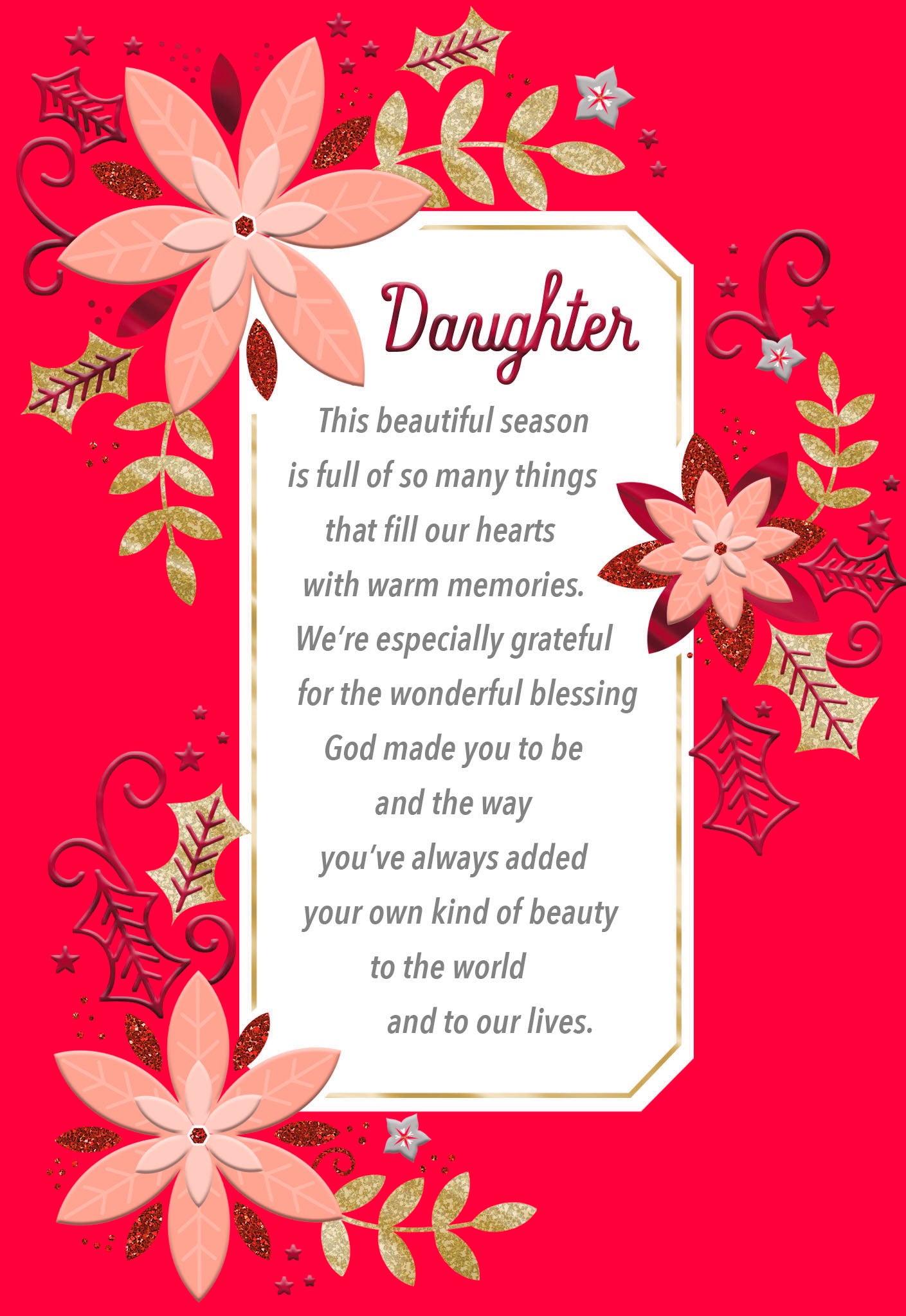 Christmas Cards (Single Card): Daughter