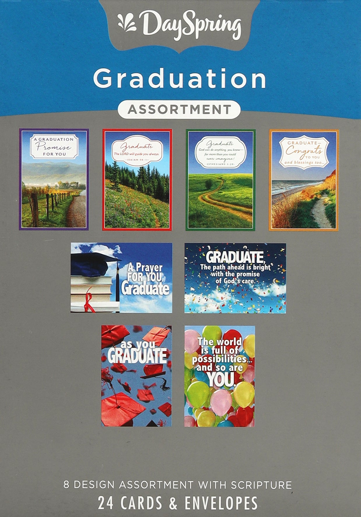 Boxed Cards Graduation: 24 Assorted