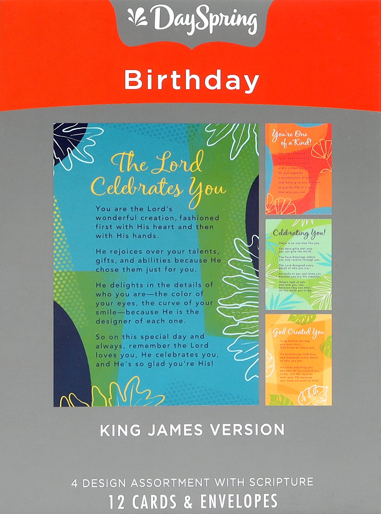 Boxed Cards Birthday: Geometric (Kjv)