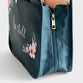 Bible Cover XXLarge: Be Still, Blue Floral (254x304x101mm)