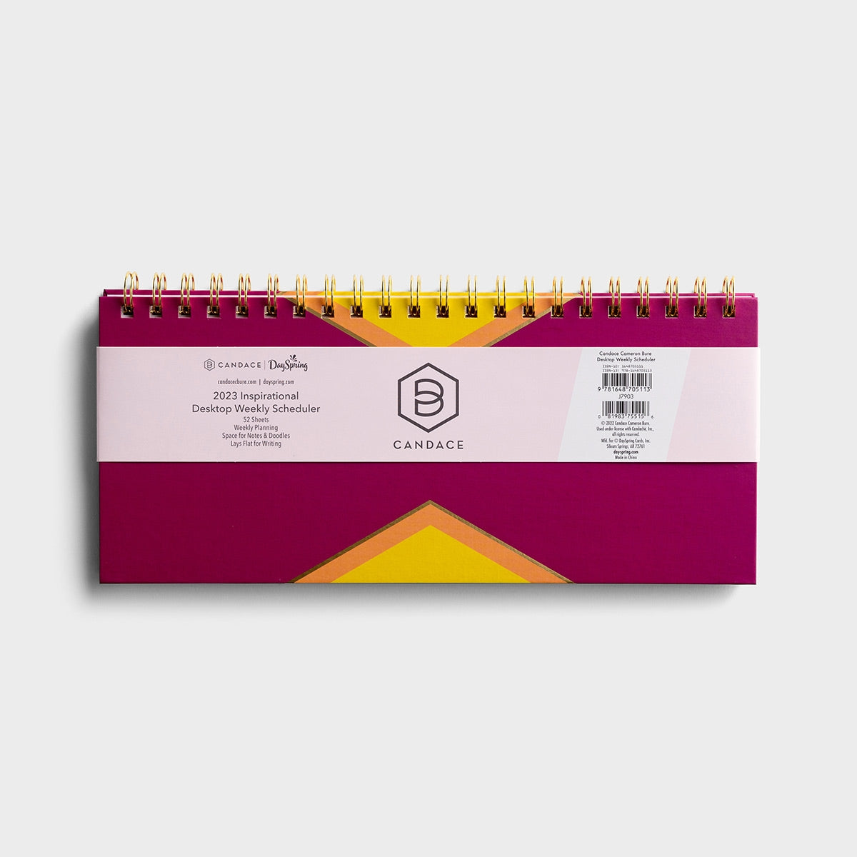 Undated Diary/Planner: Desktop Weekly Scheduler, More Jesus + Caffeine (Candace Collection)