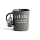 Ceramic Christmas Mug, 354 ML: New Mercies, Grey With Tassel