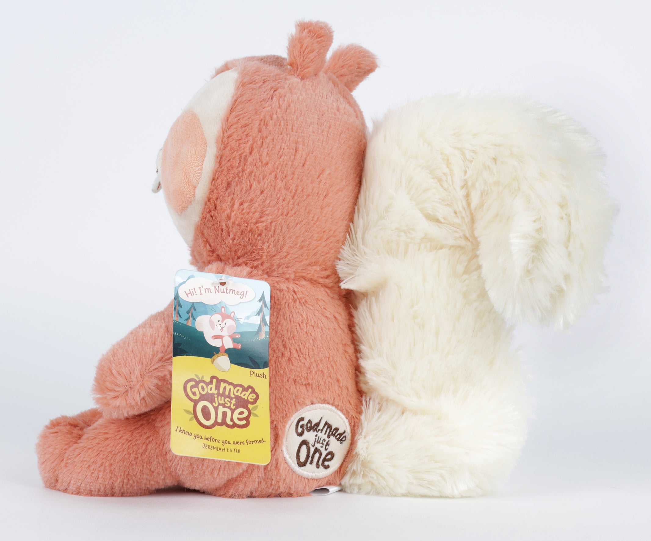 Plush Toy: Nutmeg the Squirrel (God Made Just One Series)