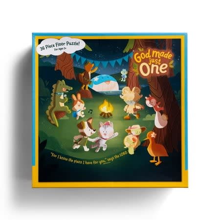 Floor Jigsaw Puzzle: 30 Pieces, 84x84cm completed (God Made Just One Series)