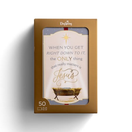 Christmas Boxed Cards: Only Jesus, NIVs (50 pack)