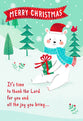 Christmas Cards (Single Card): For Anyone Kids Age 4-7