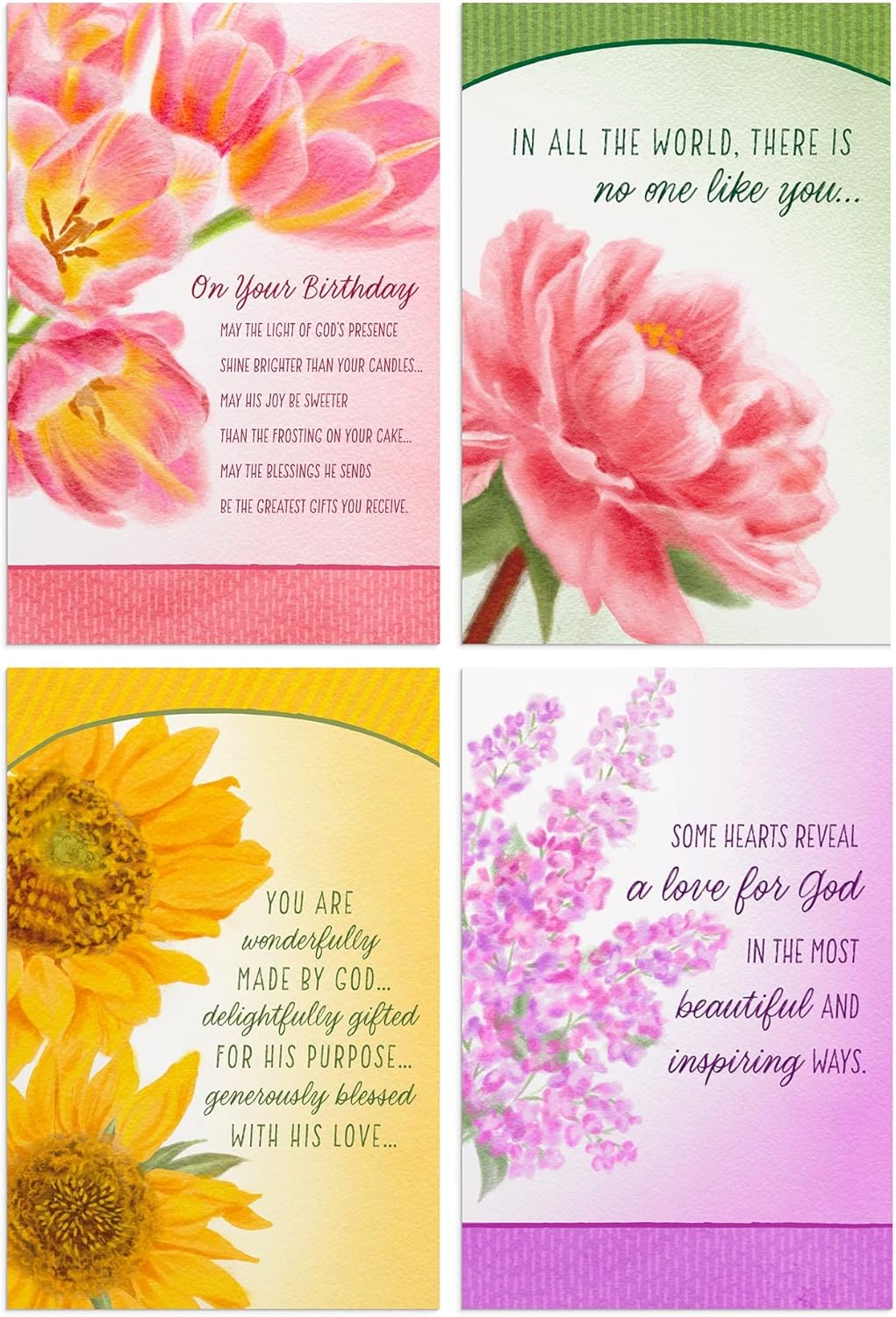 Boxed Cards Birthday: Floral, NIV (3 each of 4 designs, 12 white envelopes)