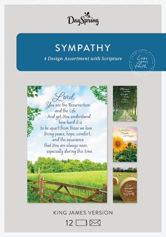 Boxed Cards Sympathy: Rural Scenes (3 each of 4 designs, 12 white envelopes)