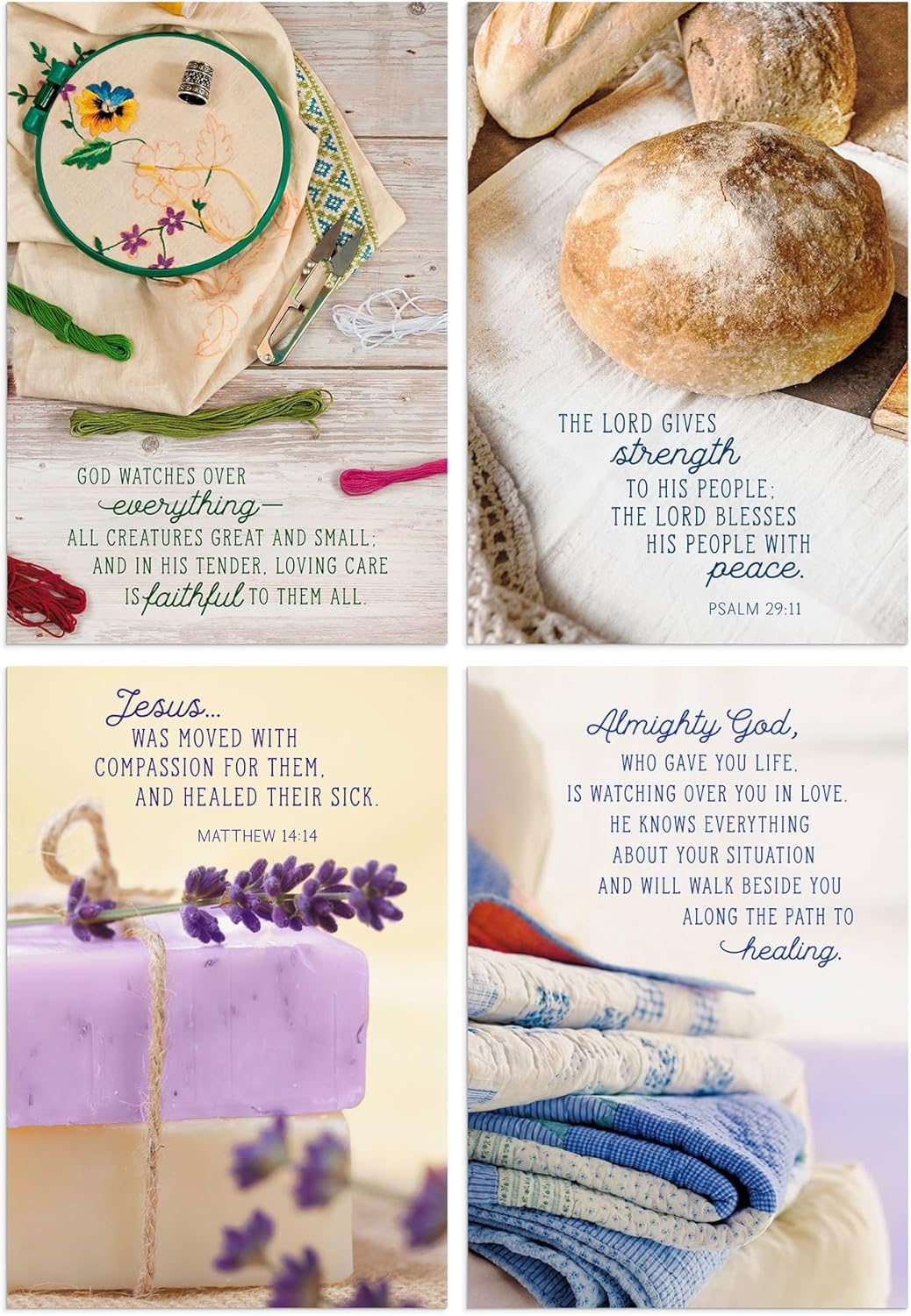 Boxed Cards Get Well: Cozy Crafts (3 each of 4 designs, 12 white envelopes)