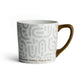 Ceramic Mug (414ml): Good Things (Ps. 103:5) White/Grey/Brown Handle and Cross on the bottom inside
