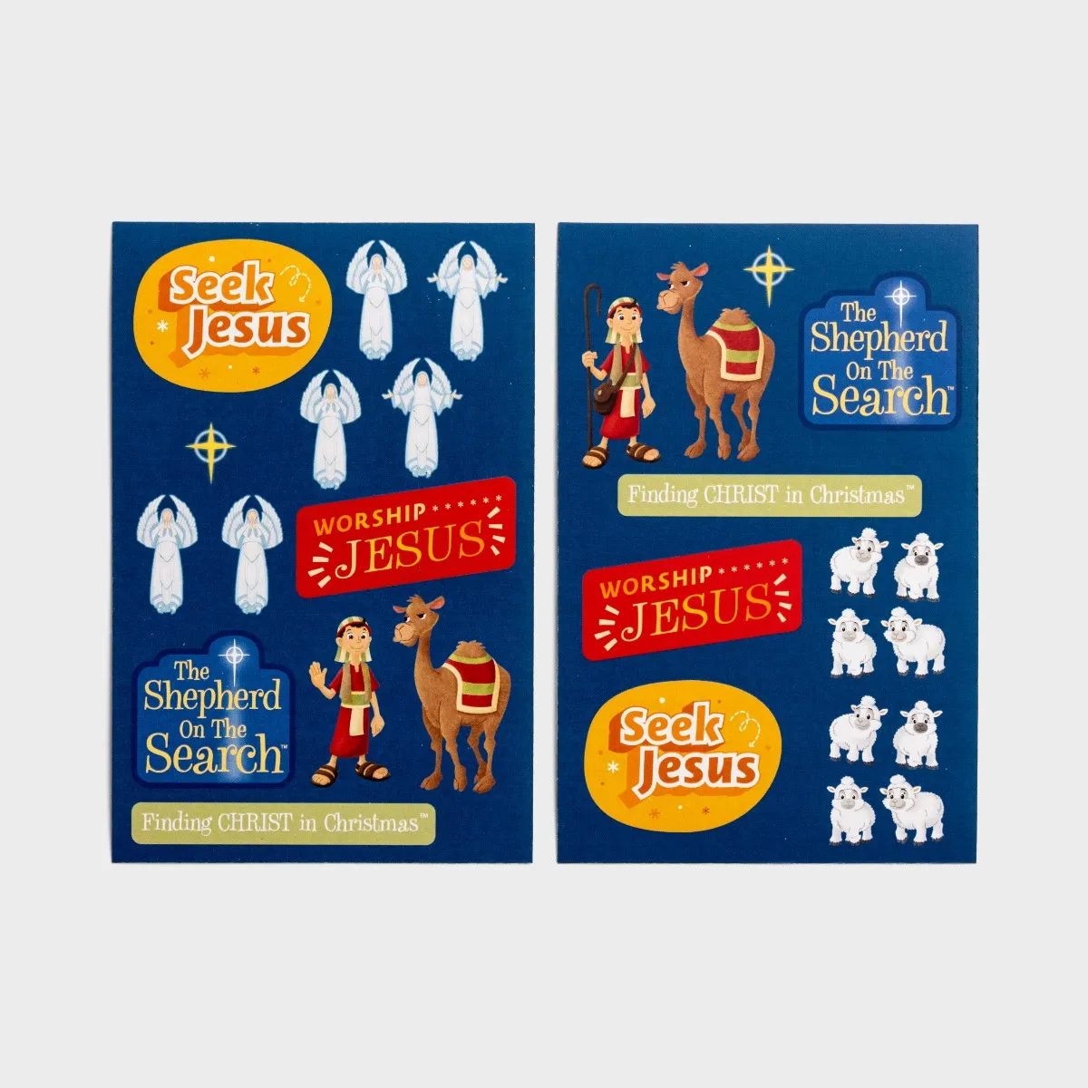 Christmas Boxed Cards: Shepherd On The Search Sticker Cards (8 Cards, Sticker Pages & Envelopes)