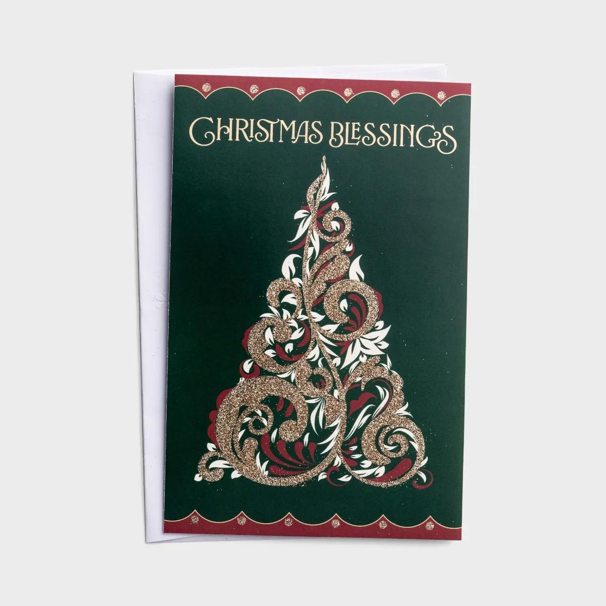 Christmas Boxed Cards: Christmas Blessings Tree, NIV (18 Cards & Envelopes)