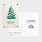Christmas Boxed Cards: Plaid & Tree Assortment (18 cards/coloured envelopes, 9 each of 2 designs)
