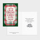 Christmas Boxed Cards: Plaid & Tree Assortment (18 cards/coloured envelopes, 9 each of 2 designs)