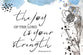 Poster Small: The Joy of the Lord is Your Strength (Neh. 8:10)