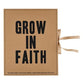 Garden Tools: Grow In Faith (Set includes spade, cultivator and weeder in kraft book box.) (Steel and Beech Wood)