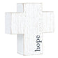 Cross: Hope, White (Paulownia Wood)